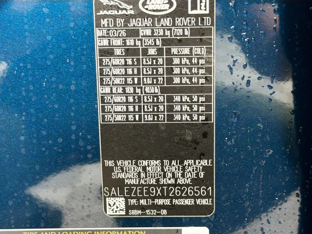 New 2026 Sargasso Blue Land Rover  OCTA image 34