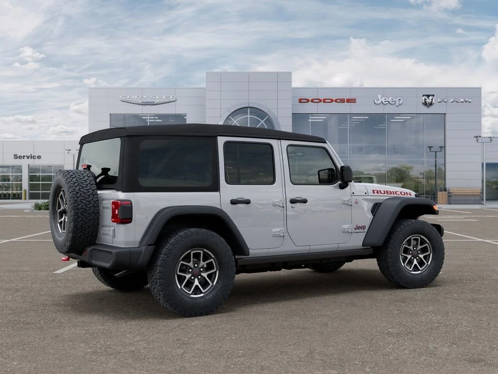 New 2025 Bright White Clear-Coat Exterior Paint Jeep Rubicon image 4