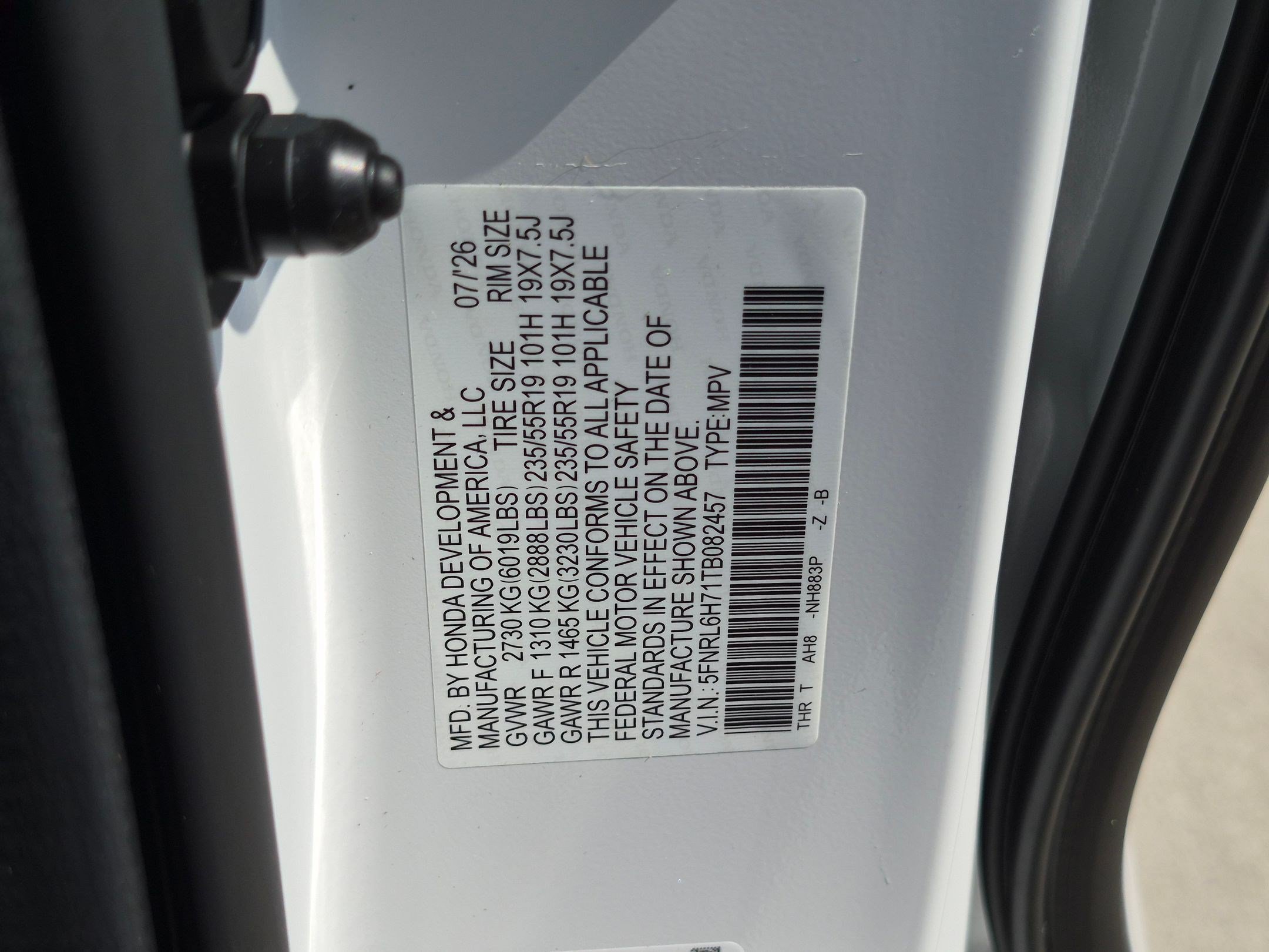 New 2026 Platinum White Pearl Honda Sport-L image 16