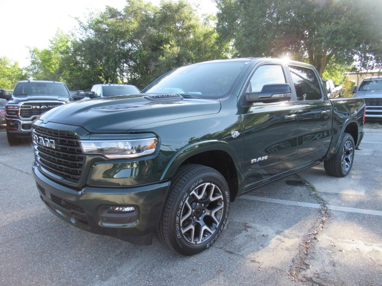 New 2026 Serrano-Green Metallic Exterior Paint RAM Laramie image 3