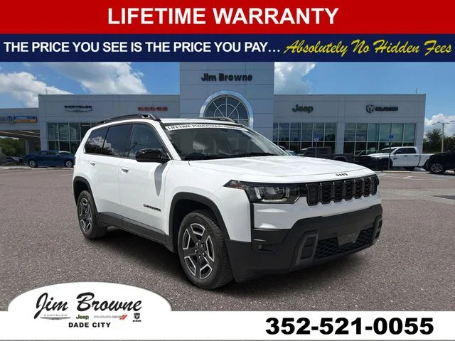 New 2026 Bright White Clear-Coat Exterior Paint Jeep Limited image 1