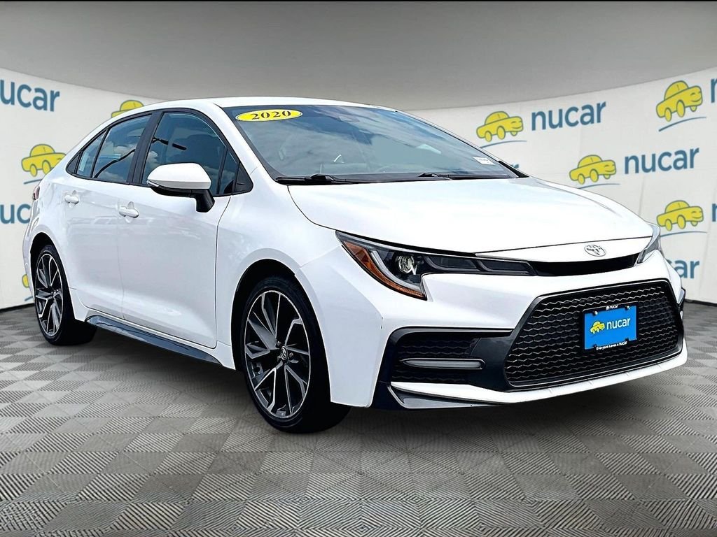 Used 2020 White Toyota SE image 1