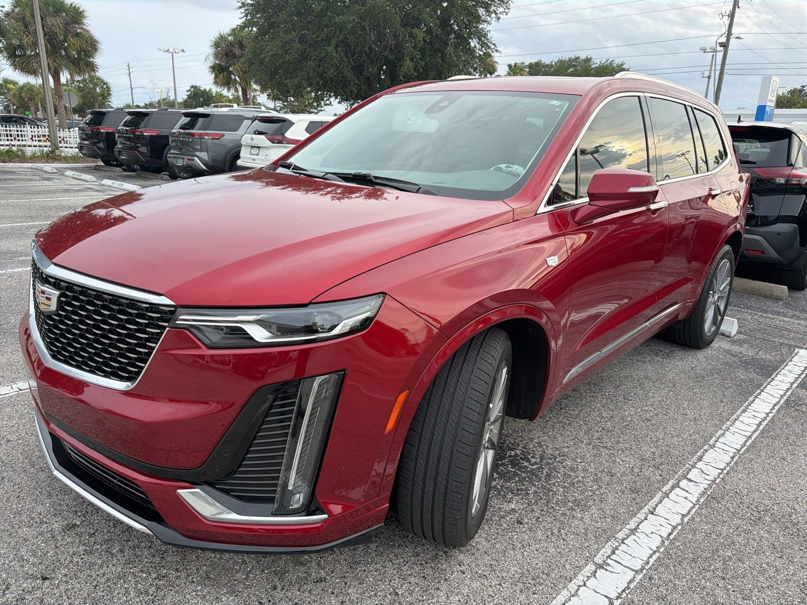 Used 2022 Red Cadillac Premium Luxury image 3