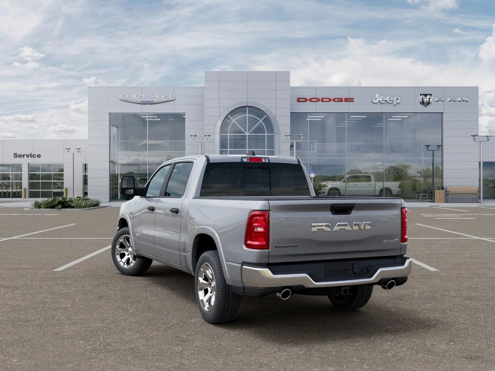 New 2026 Billet Silver Metallic Clear-Coat Exterior Paint RAM Big Horn/Lone Star image 32