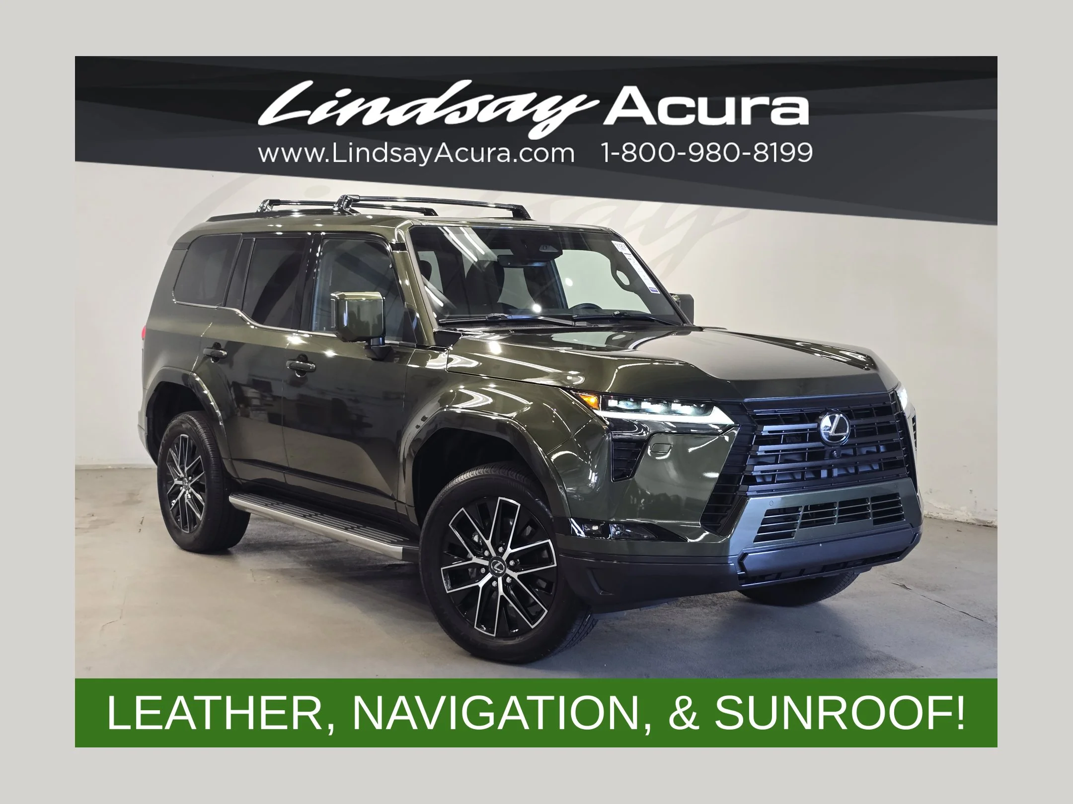 Used 2024 Nori Green Pearl Lexus 550 Premium+ image 1