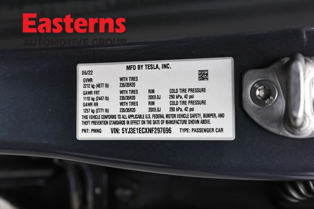 Used 2022 Gray Tesla Performance image 30