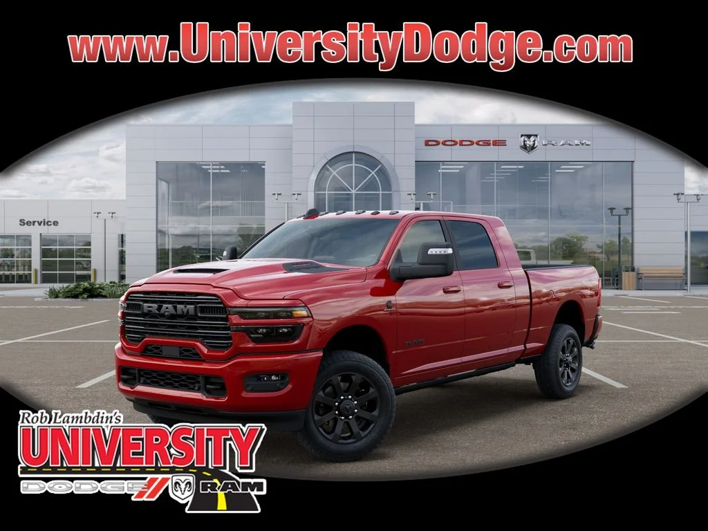 New 2026 Flame Red Clear-Coat Exterior Paint RAM Laramie image 1