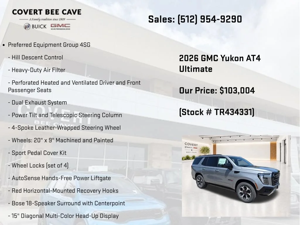 New 2026 GMC Yukon AT4 Ultimate, photo 11