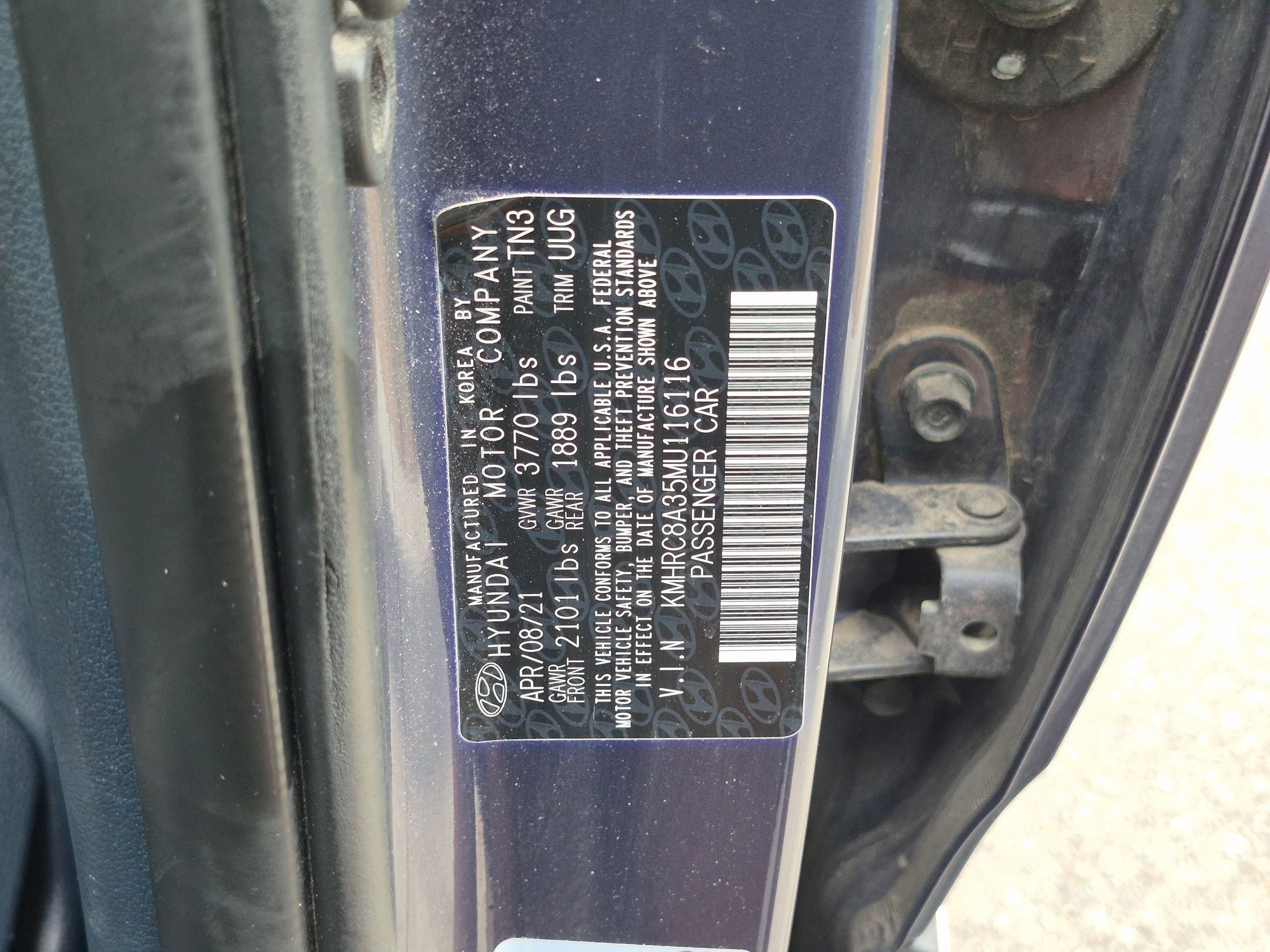 Used 2021 Denim Hyundai Denim image 33