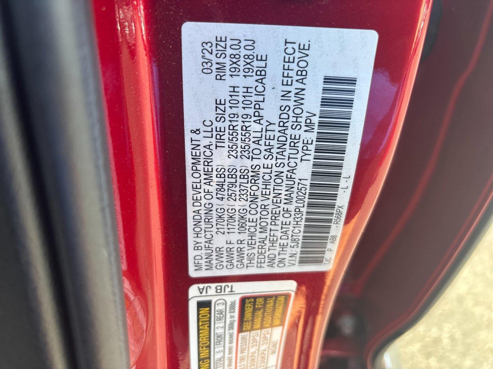 Used 2023 Performance Red Pearl Acura BASE image 12