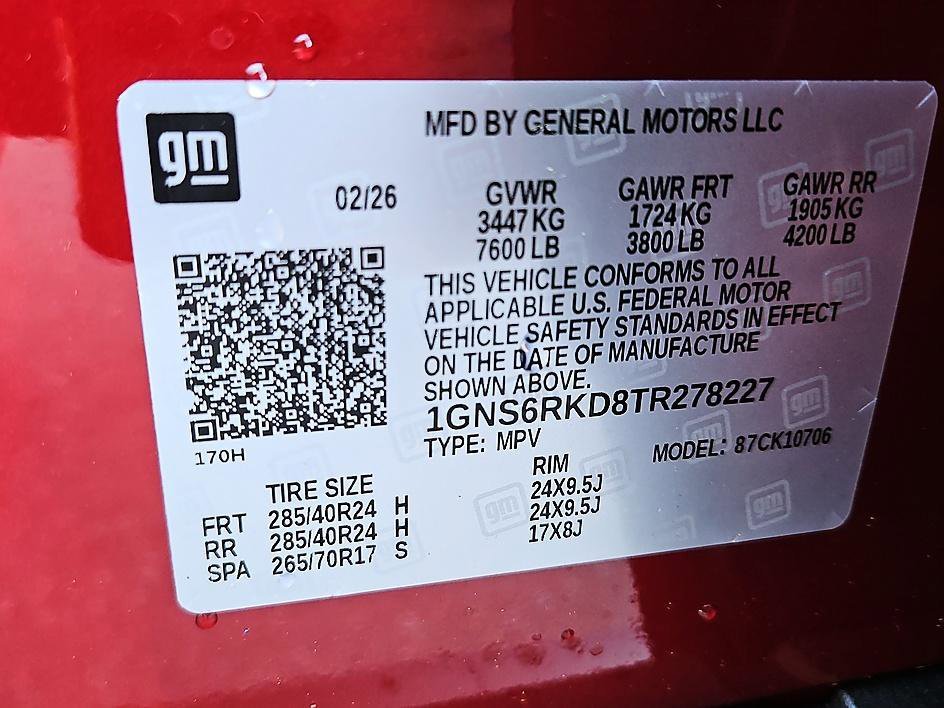New 2026 Radiant Red Tintcoat Chevrolet RST image 25