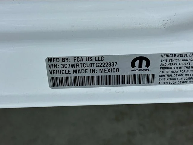 New 2026 Bright White Clear-Coat Exterior Paint RAM TRADESMAN image 27