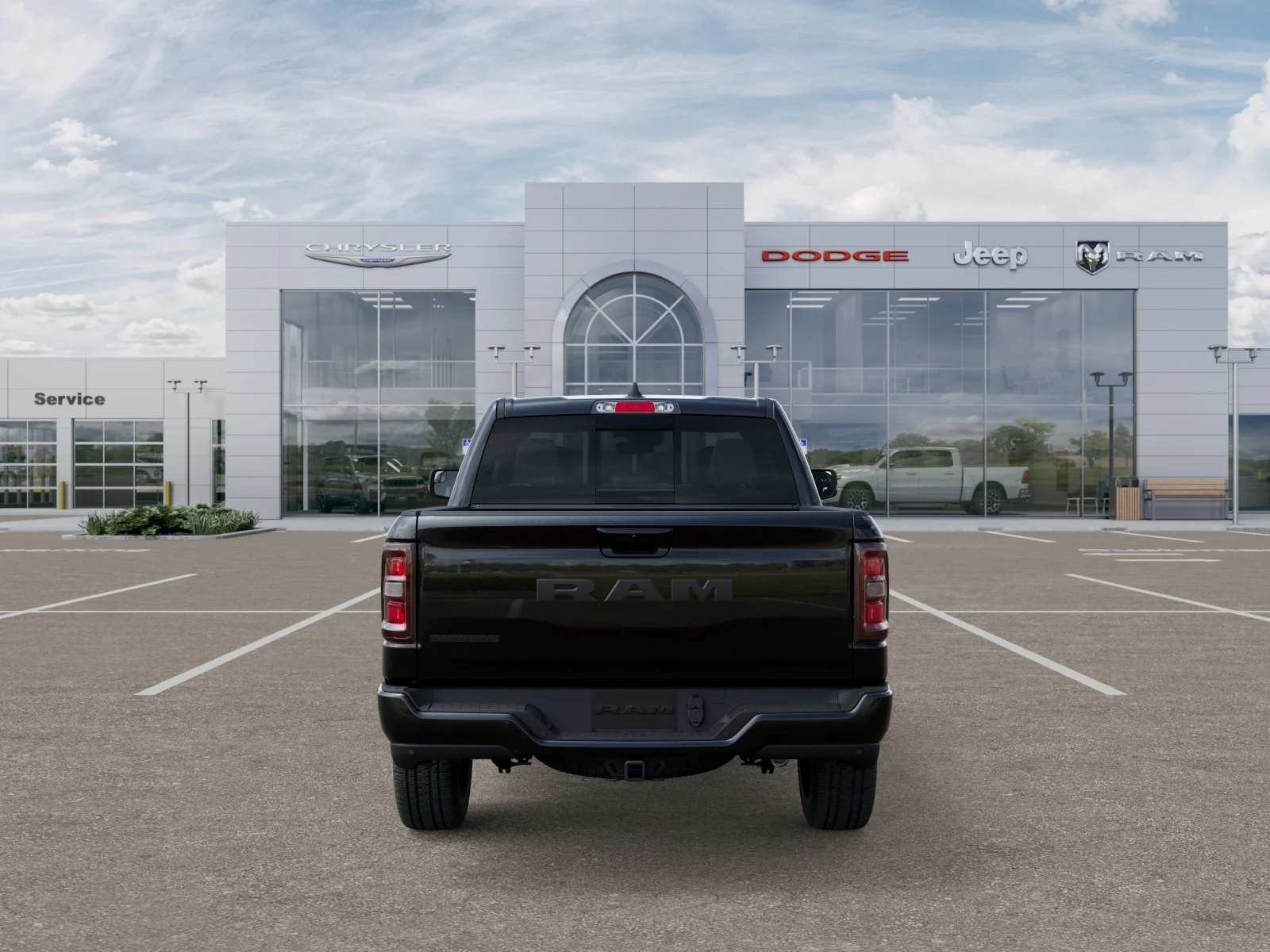 New 2025 Diamond Black Crystal Pearl-Coat Exterior Paint RAM BIG HORN image 7