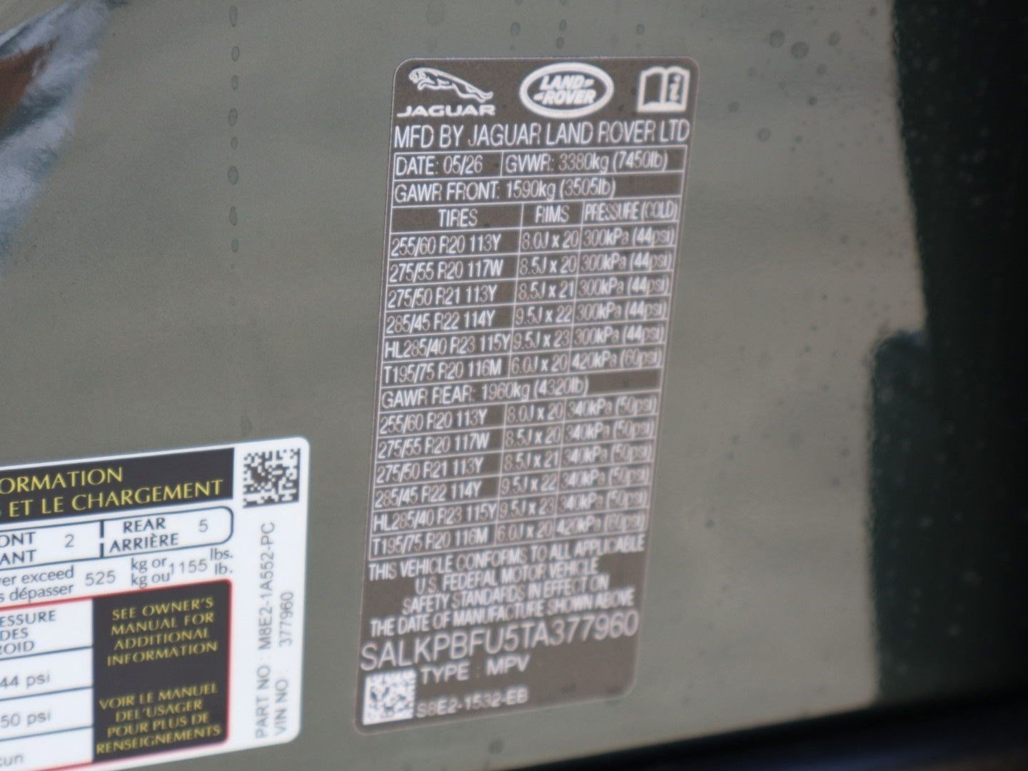 New 2026 Belgravia Green LAND ROVER P400 SE LWB 7 Seat image 18