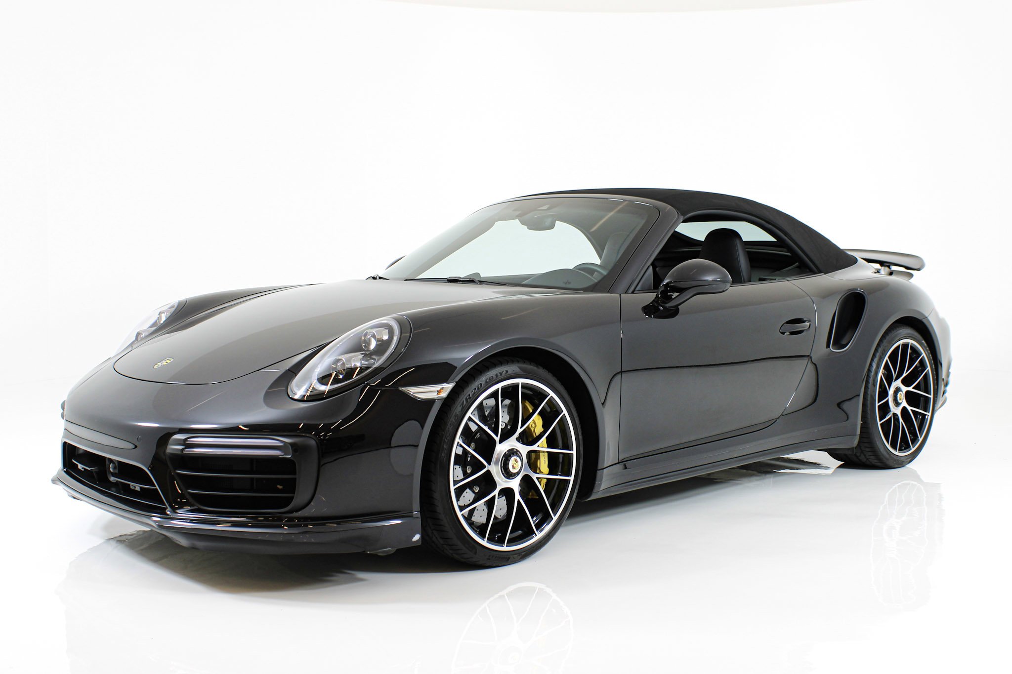 Used 2019 Black Porsche Turbo S Cabriolet image 3