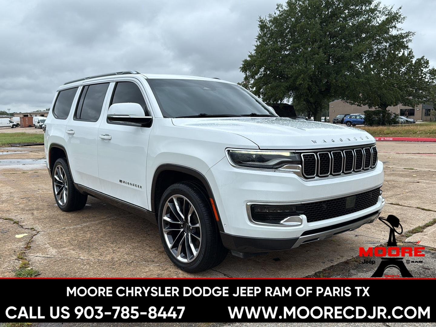 Used 2022 Bright White Clearcoat Jeep Series III image 1