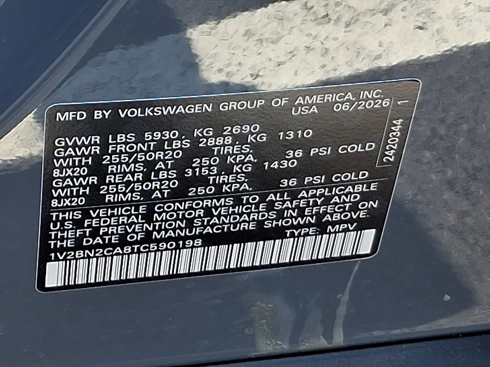 New 2026 Pure Gray Volkswagen 2.0T SEL image 20