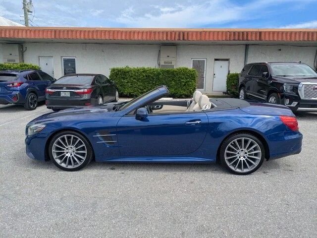 Used 2017 Blue Mercedes-Benz SL 450 image 4