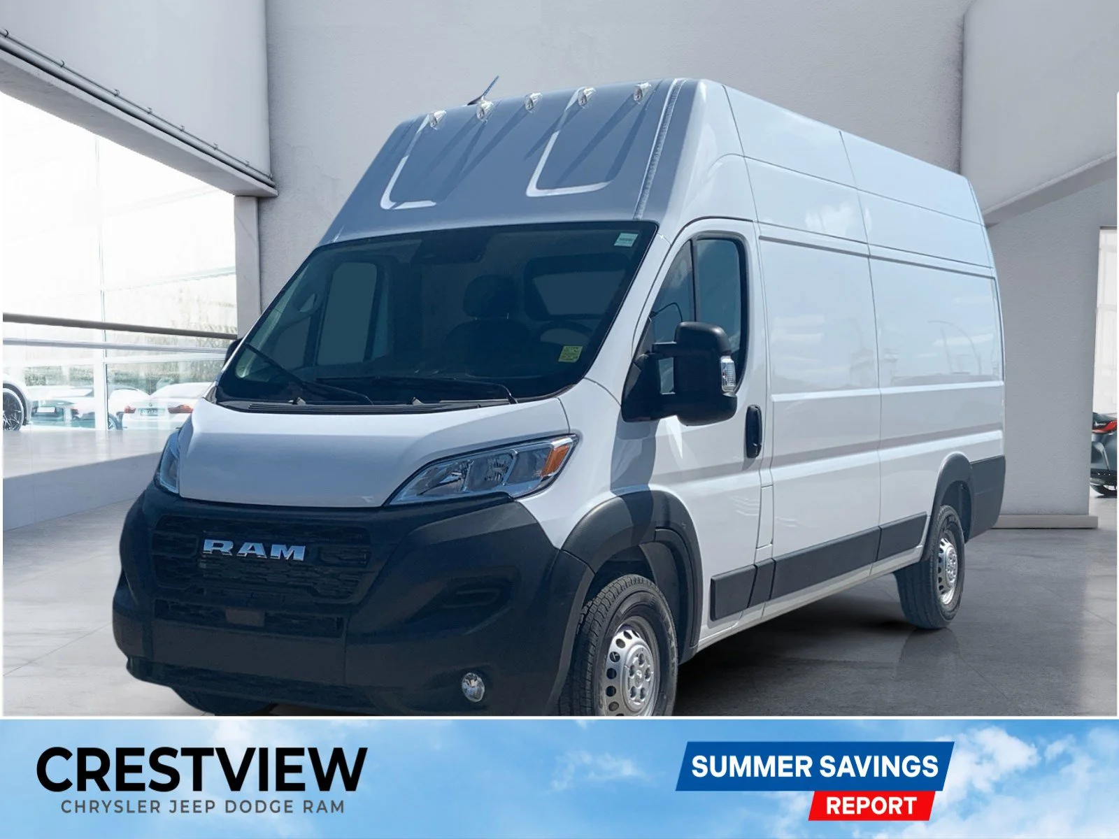 New 2026 Bright White Ram Tradesman * - Super High Roof - Cargo Partition - Adaptive Cruise - Remote Start & More! image 1