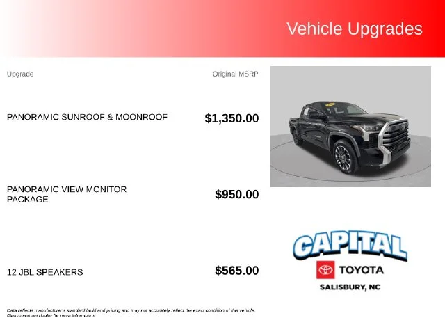 Used 2023 Black Toyota Limited image 2