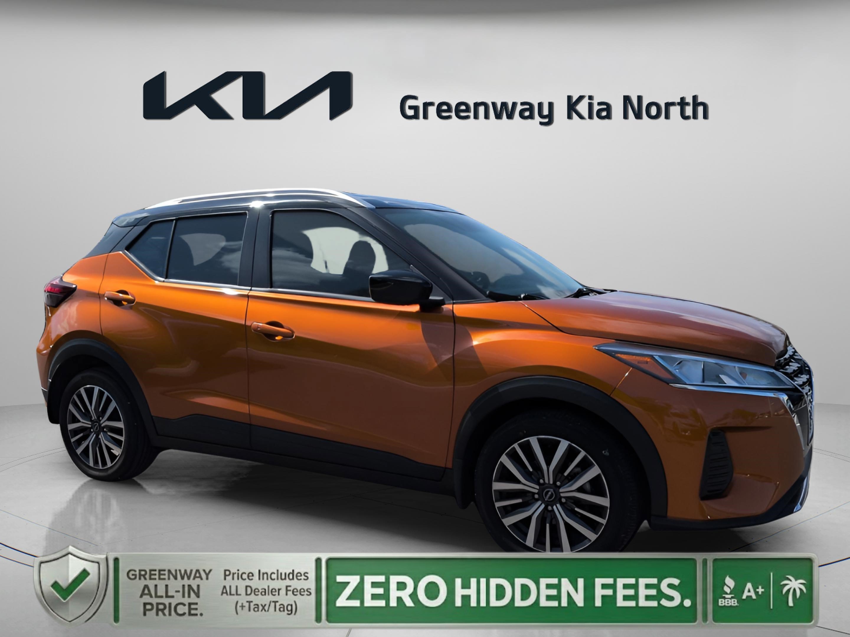 Used 2024 Monarch Orange Metallic/Super Black Nissan SV image 1