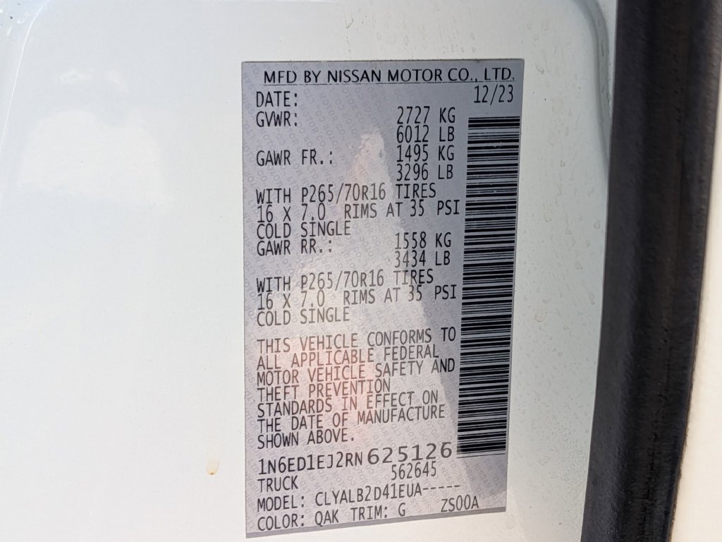 Certified Used 2024 White Nissan SV image 33
