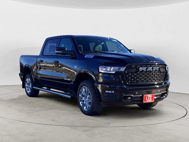 New 2026 Diamond Black Crystal Pearlcoat Ram BIG HORN CREW CAB 4X4 5