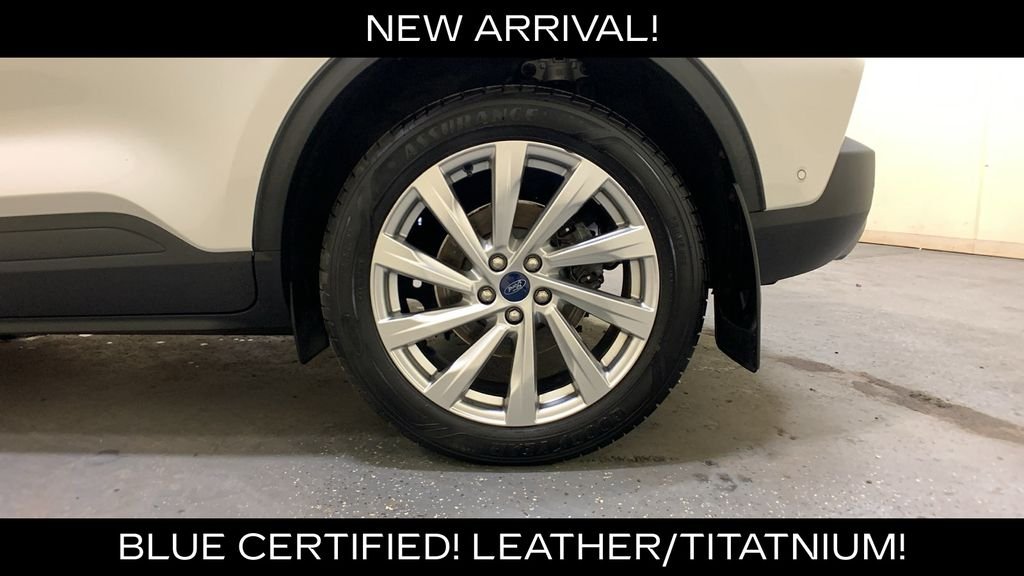 Certified Used 2022 White Metallic Ford Titanium image 22