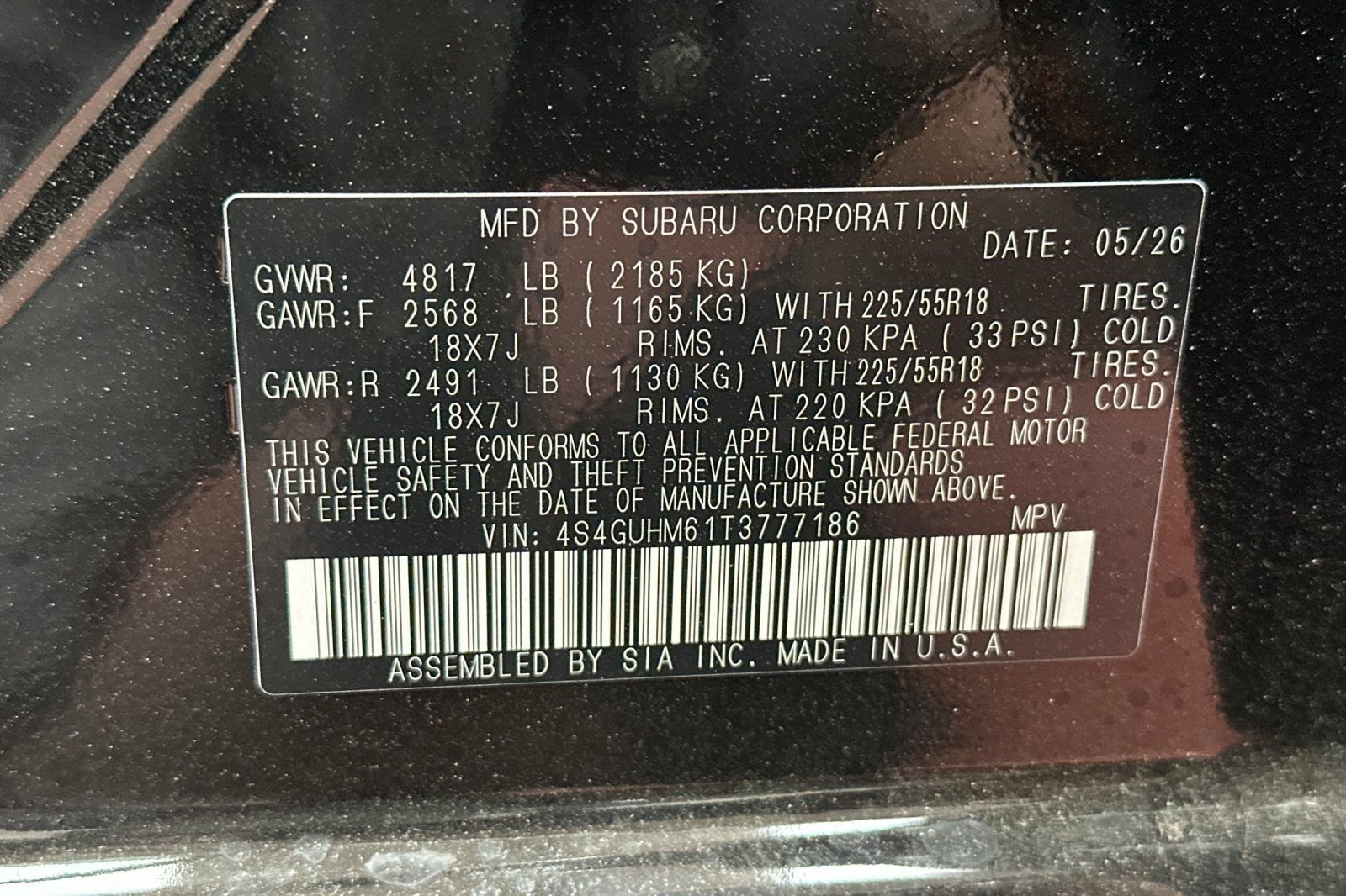 New 2026 CRYSTAL BLACK SILICA Subaru Limited image 35