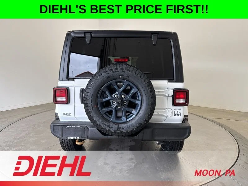 New 2026 Bright White Clear-Coat Exterior Paint Jeep 85th Anniversary Edition image 6
