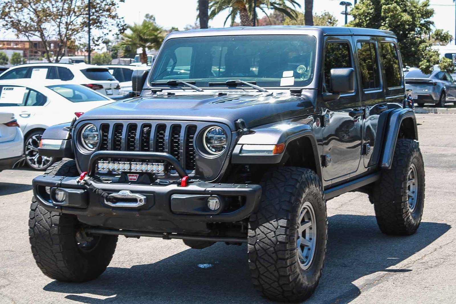 Used 2021 Granite Crystal Metallic Clearcoat Jeep Unlimited Rubicon image 3