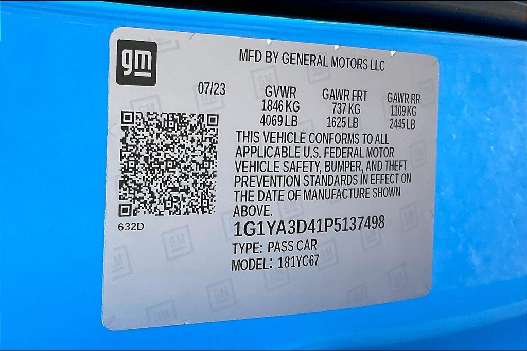 Used 2023 Blue Chevrolet Stingray image 24