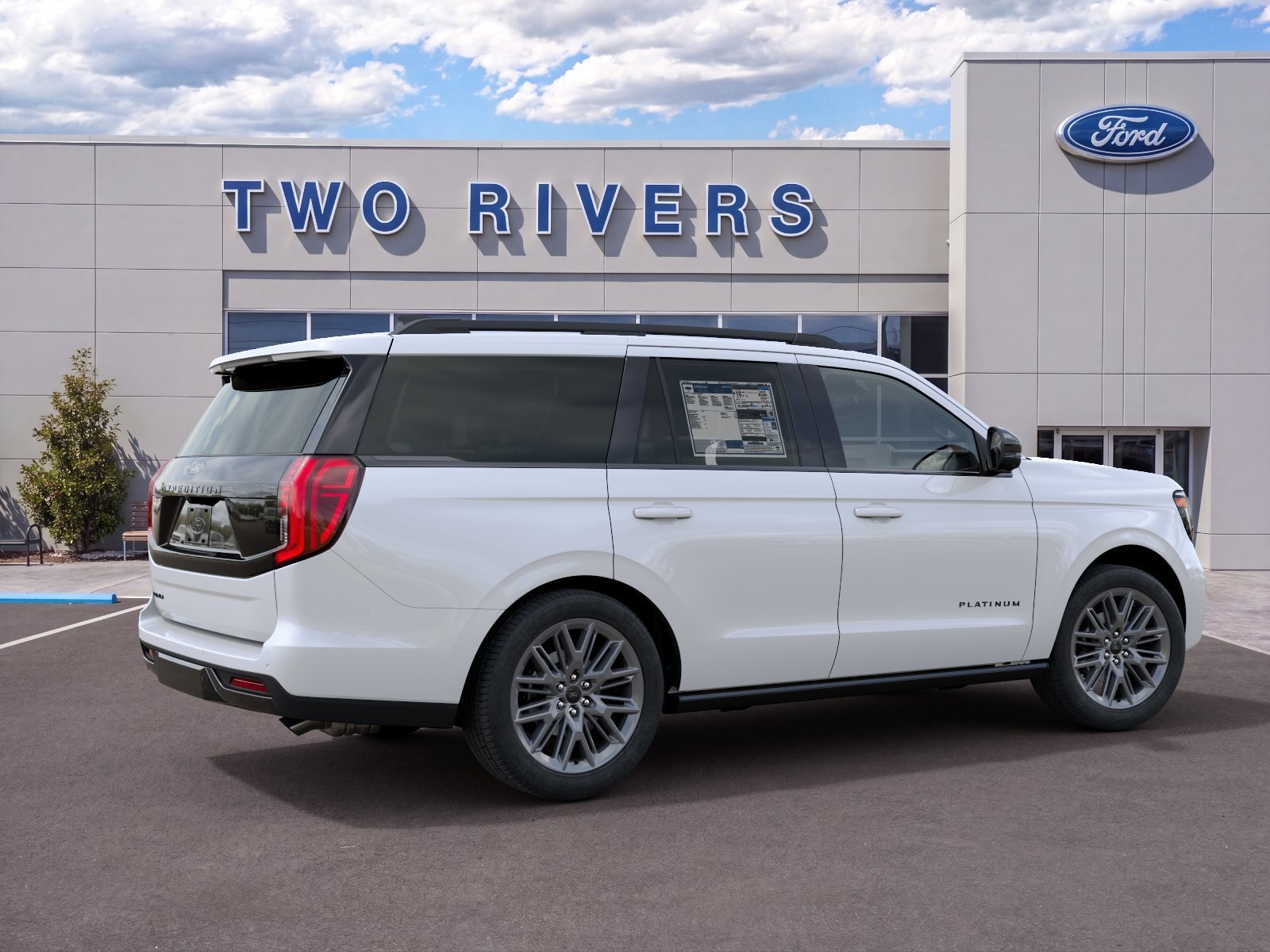 New 2027 Star White Metallic Tri-Coat Ford Platinum image 6