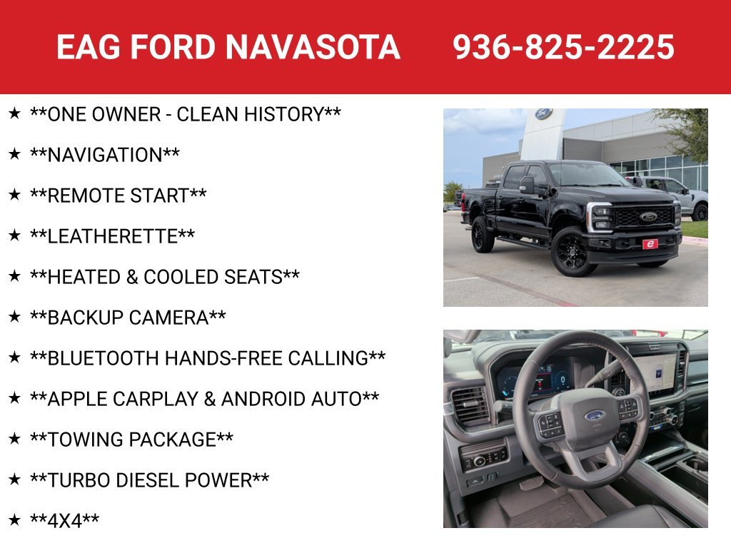 Used 2025 Agate Black Metallic Ford Lariat image 4