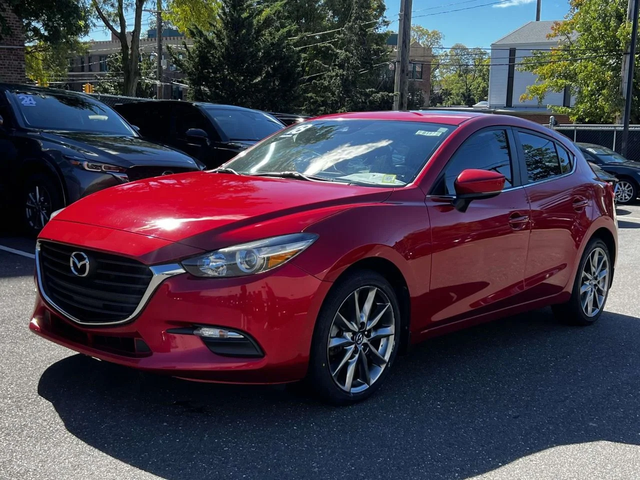 Used 2018 Mazda Mazda3 Touring with VIN 3MZBN1L33JM164277 for sale in Huntington, NY