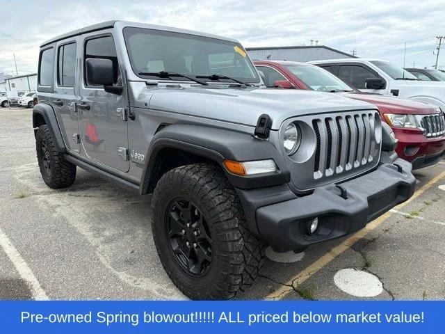 Used 2021 Silver Jeep Unlimited Sport S image 10