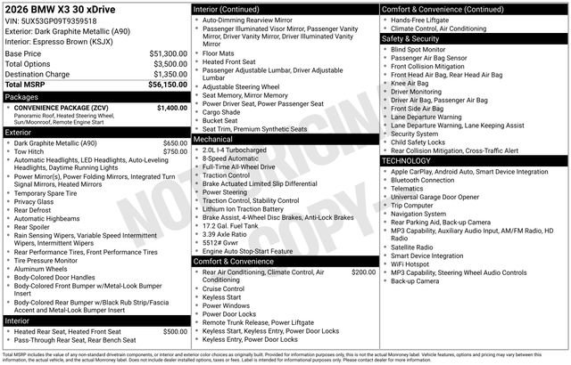 Used 2026 Gray BMW 30 xDrive image 32