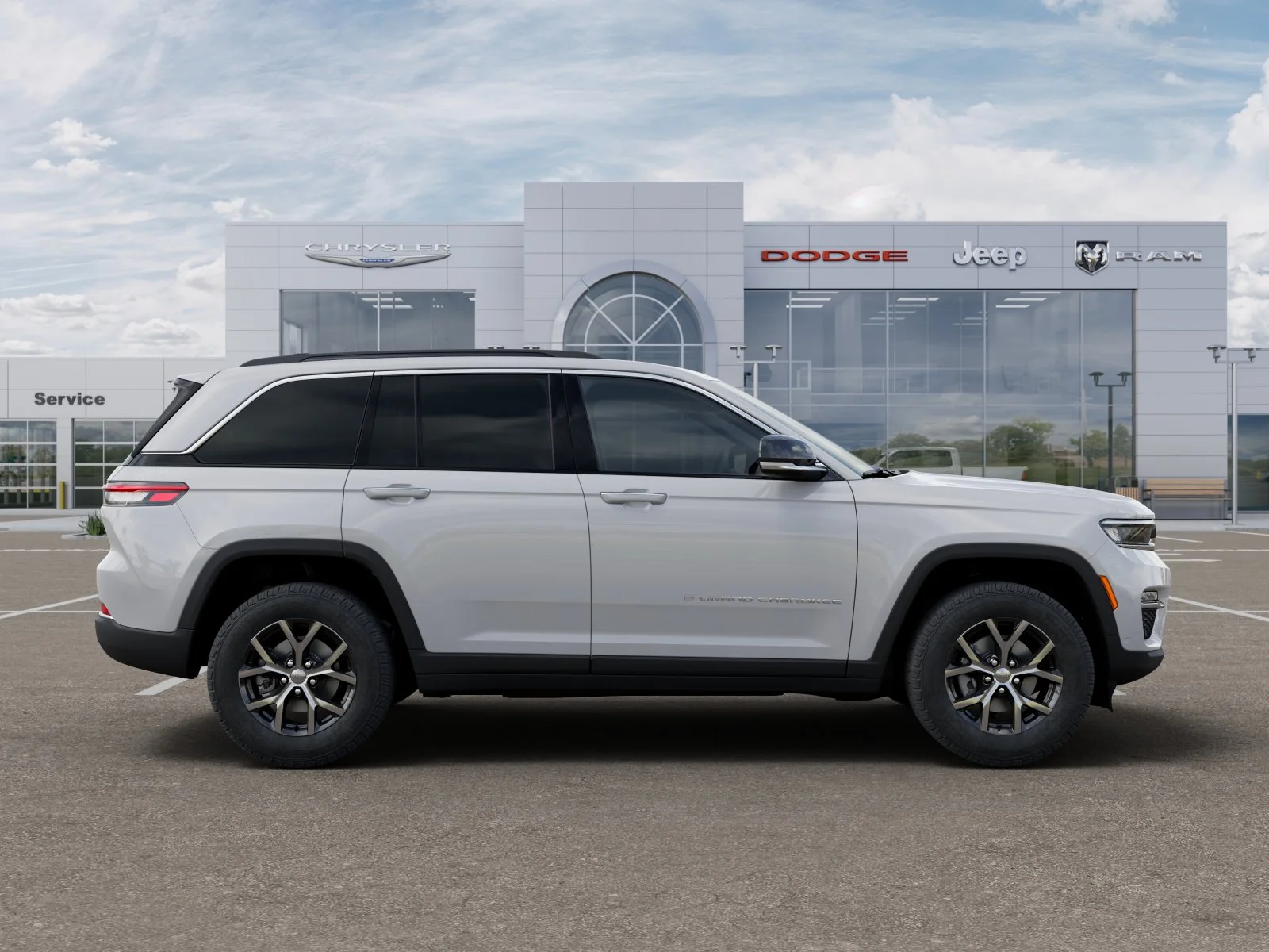 New 2025 Bright White Clear-Coat Exterior Paint Jeep Limited image 48