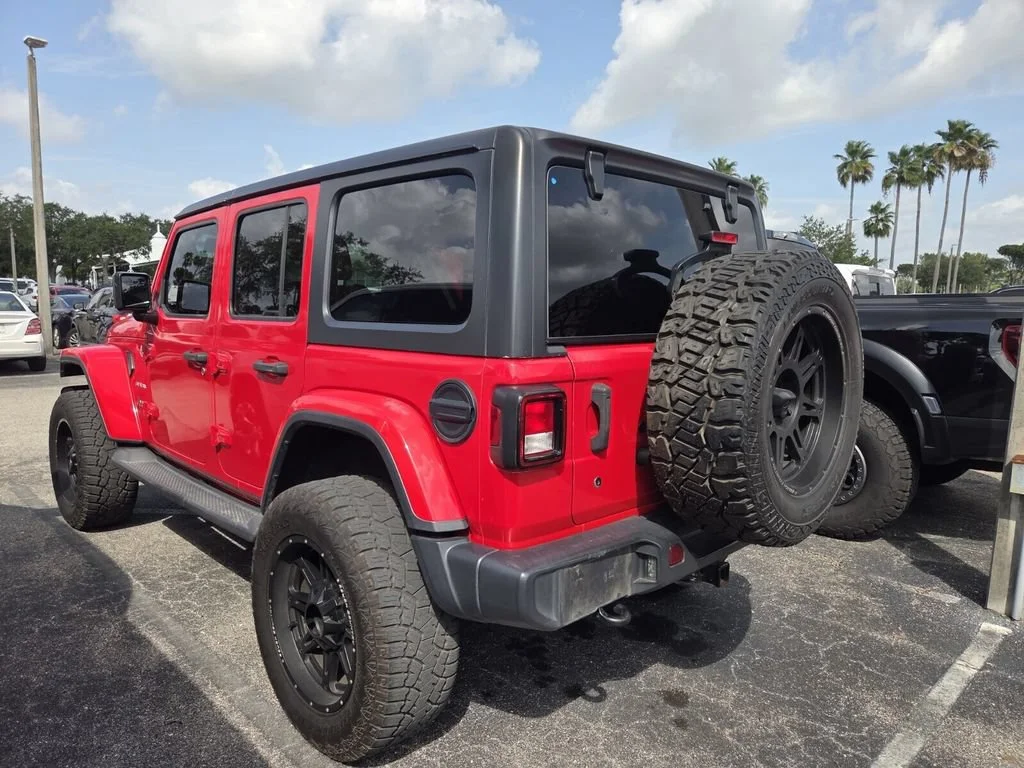 Used 2019 Firecracker Red Clearcoat Jeep Sahara image 4