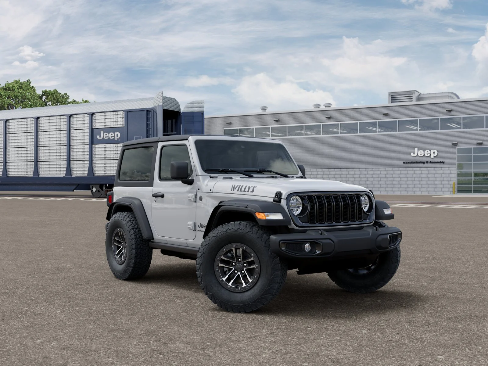 New 2026 Bright White Clear-Coat Exterior Paint Jeep Willys image 3