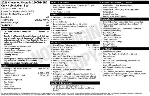 New 2026 Sterling Gray Metallic Chevrolet ZR2 image 37