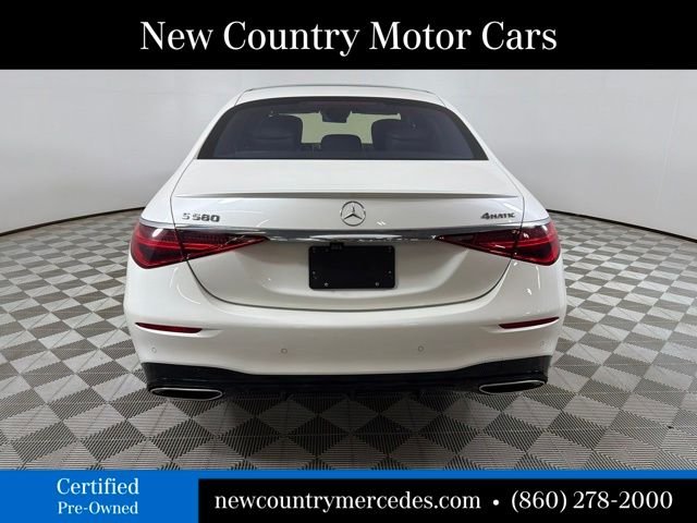 Certified Used 2021 White Mercedes-Benz S 580 image 6