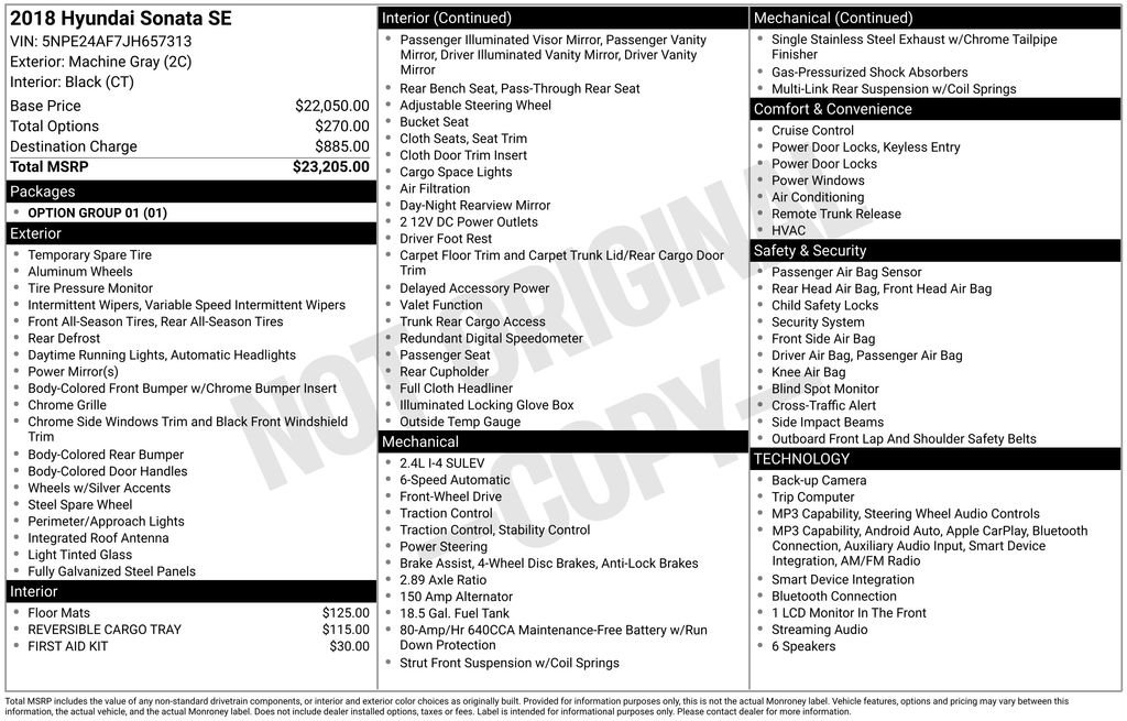 Used 2018 Gray Hyundai SE image 28