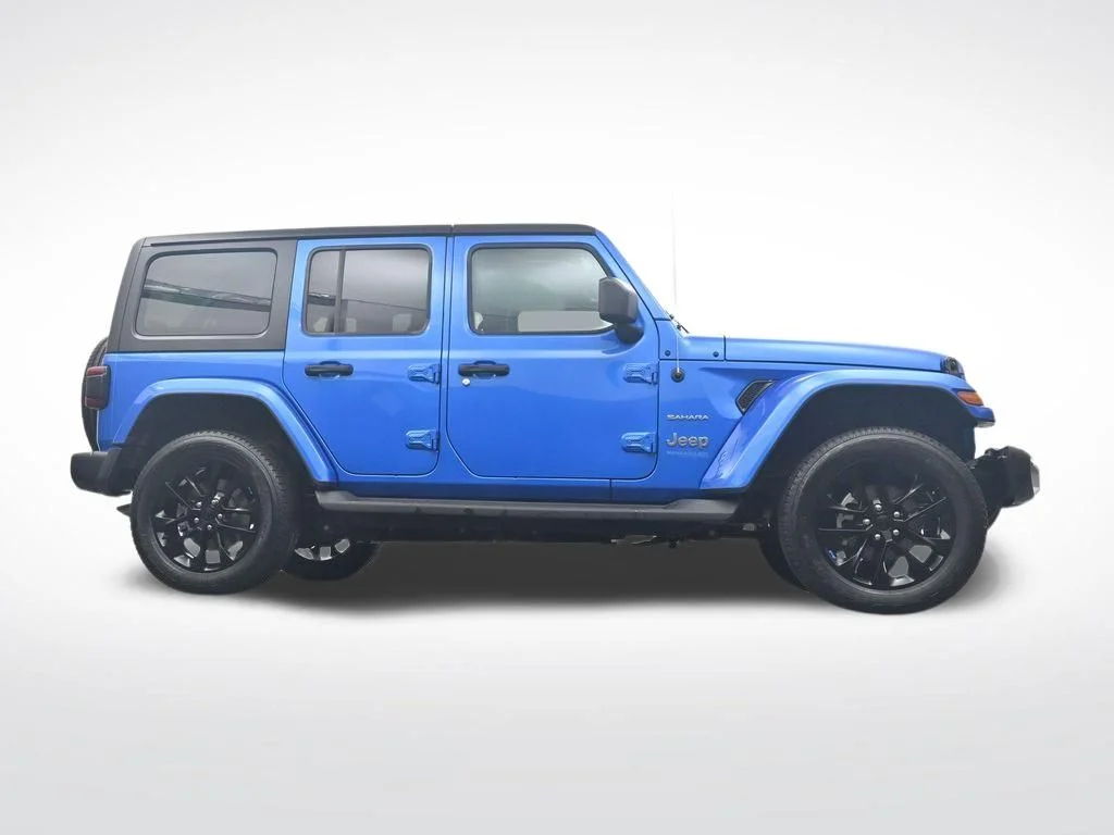 Used 2022 Blue Jeep Unlimited Sahara 4xe image 32
