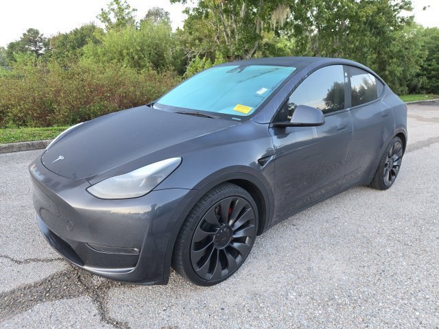 Used 2023 Midnight Silver Metallic Tesla Performance image 1