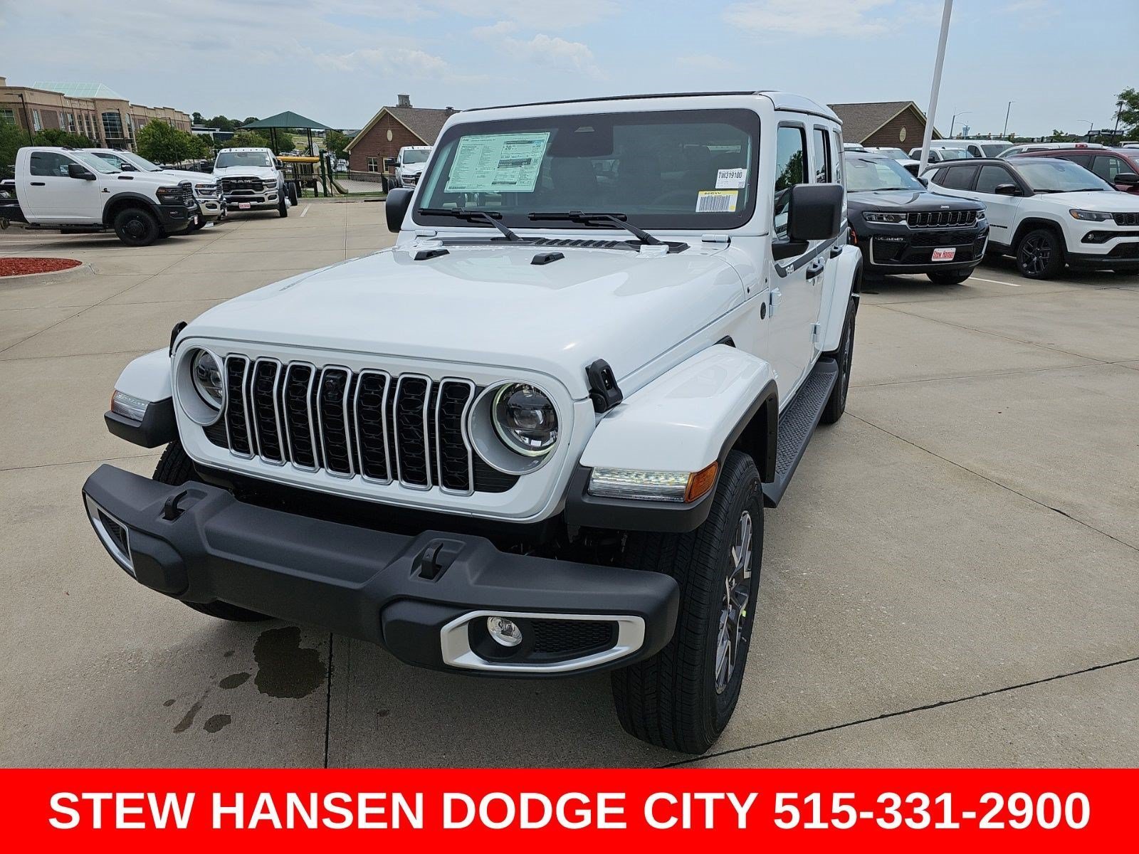 New 2026 Bright White Clearcoat Jeep Sahara image 1