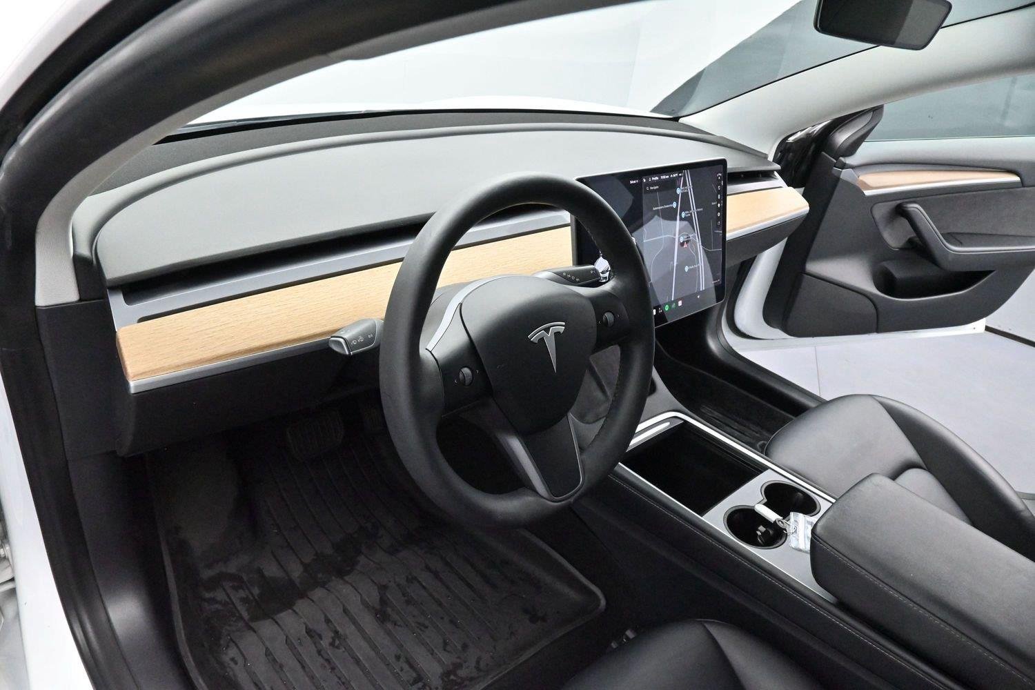 Used 2021 Pearl White Multi-coat Tesla Standard Range Plus image 13