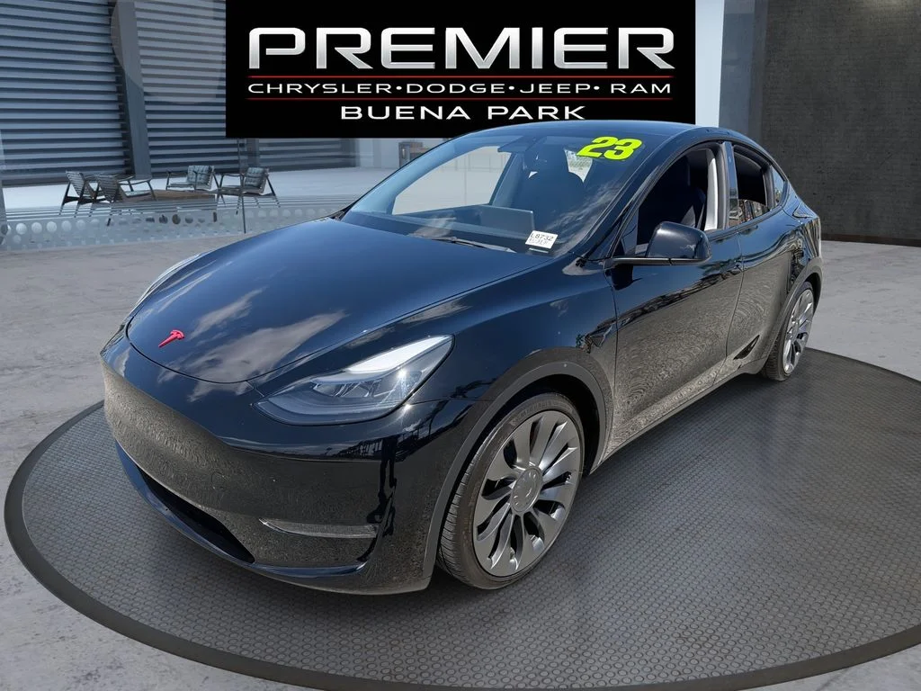 Used 2023 Black Tesla Performance image 1