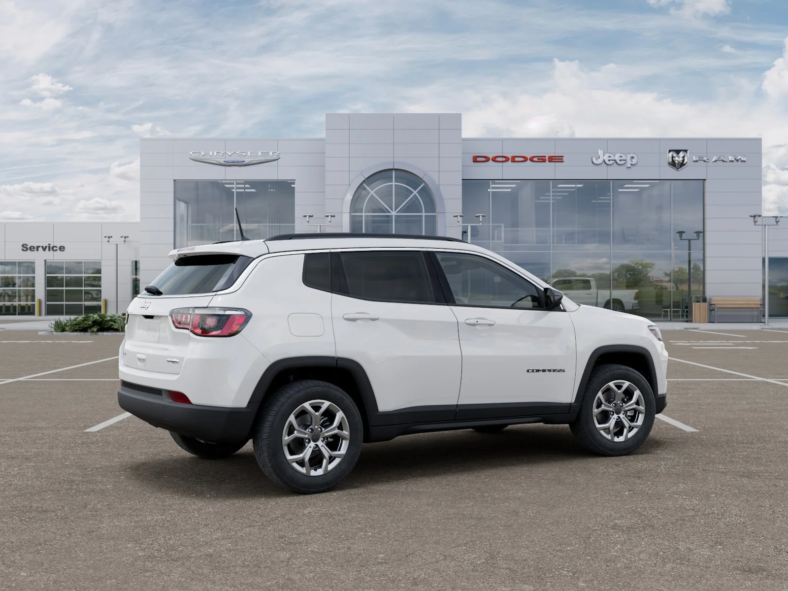 New 2026 Bright White Clear-Coat Exterior Paint Jeep Latitude image 31
