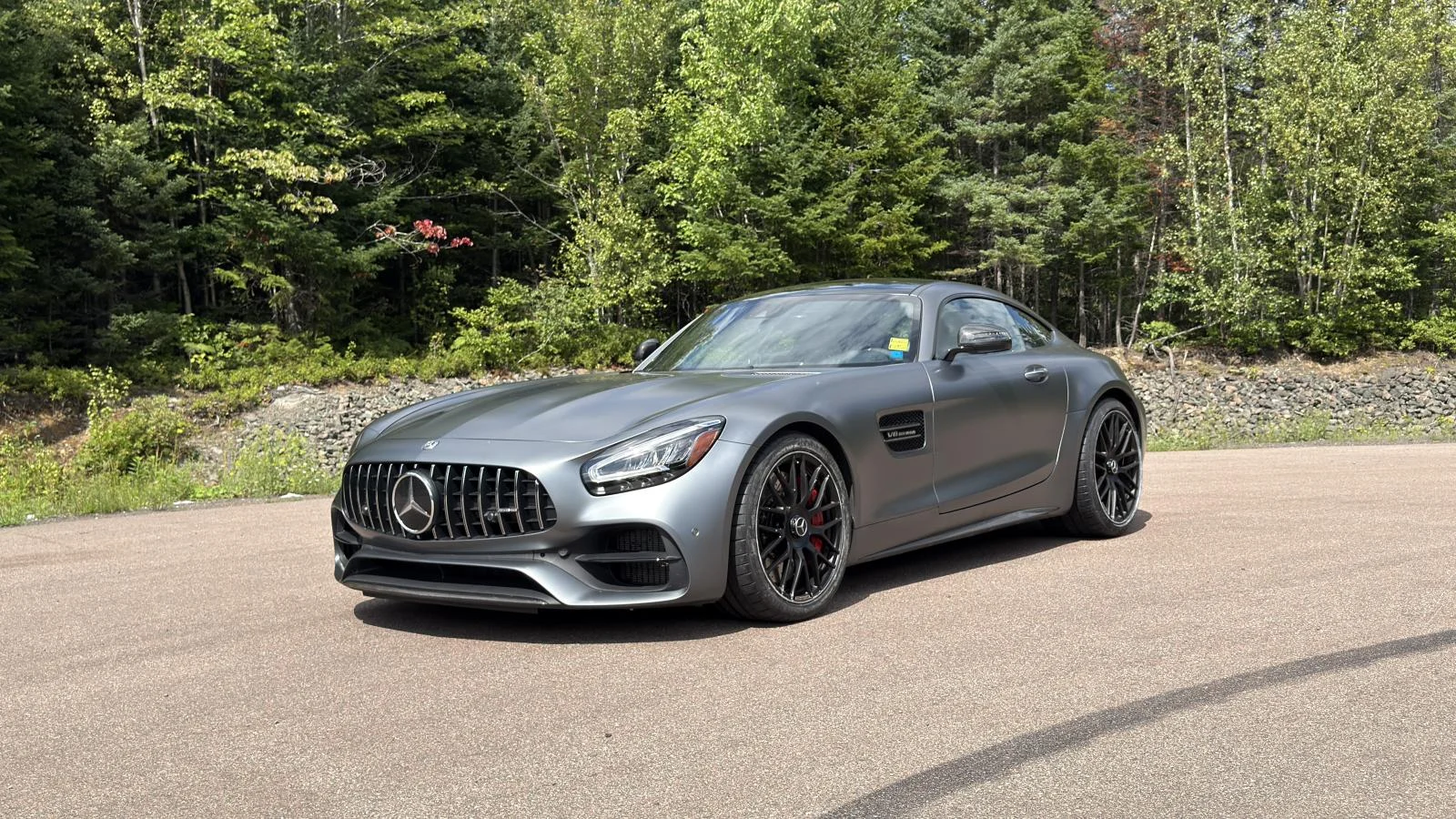 Used 2020 Grey Mercedes-Benz AMG GT C Coupe image 3